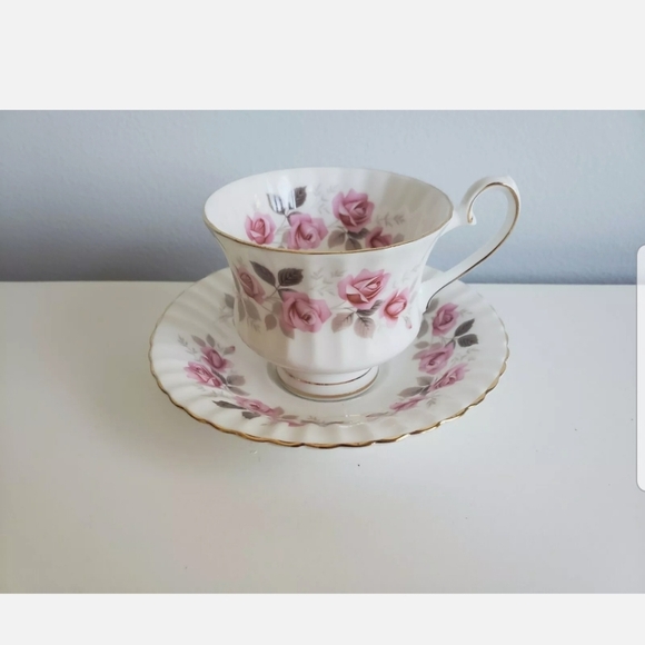 Grosvenor Bone China,  silver rose,made in england - Picture 2 of 5